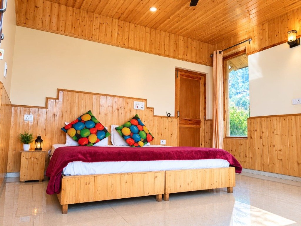 Deluxe Handcrafted Pine Suite with Orchard Views